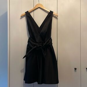 Rachel Zoe Bow Front Satin Party Dress